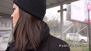 Hungarian beauty from public bangs