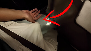 Unknown Blonde Milf Grabbing my Dick in Subway Metro