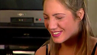 Skinny slut Katy takes Double Anal