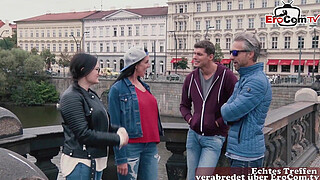 German skinny big tits brunette femdom milf sedcues guy for fuck on table