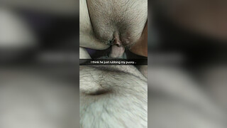 Its not cheating he just rub my pussy with a his cock....ugh...wait.. now he inside and cum in my fertile pussy! -Cuckold Captions - Milky Mari