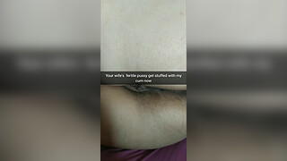 Its not cheating he just rub my pussy with a his cock....ugh...wait.. now he inside and cum in my fertile pussy! -Cuckold Captions - Milky Mari