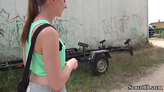 German Scout - Pia Seduce Anal Fuck at Street Casting