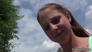 German Scout - Pia Seduce Anal Fuck at Street Casting