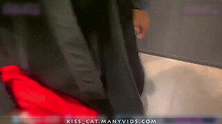 Fuck me in Zara Fitting Room for Cuckold BF - Public Agent Pickup Student to Deep Blowjob & Real Sex