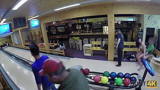 HUNT4K. Sex in a bowling place - I've got strike!