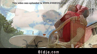 Big dick senior fucks horny redhead teenie