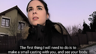 Public Agent Spanish Student fucks for party cash