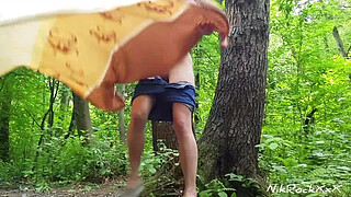 anal fucking in the Park with beautiful babe Evelina Darling .