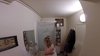 A pretty blonde BBW gets fucked her big ass