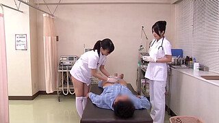 Japanese Nurses Take Care Of Patients