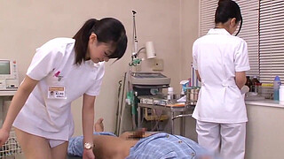 Japanese Nurses Take Care Of Patients