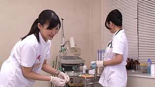 Japanese Nurses Take Care Of Patients