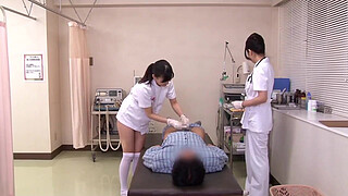 Japanese Nurses Take Care Of Patients