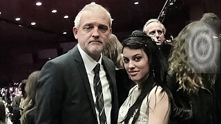 Getting into Goya awards to fuck in bathroom!