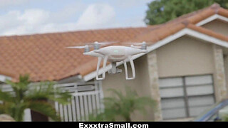 ExxxtraSmall - Cute Blonde (Brice Bardot) Caught Spying