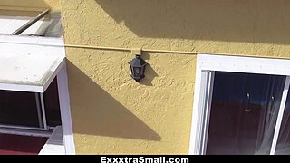 ExxxtraSmall - Cute Blonde (Brice Bardot) Caught Spying