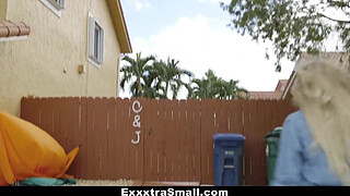 ExxxtraSmall - Cute Blonde (Brice Bardot) Caught Spying