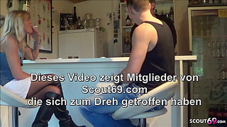 Young Guy Seduce German Mature to Fuck on Birthday Party