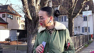 GERMAN SCOUT - FIT GERMAN FEMDOM TEEN KATHARINA PISS WHILE FUCK AT PICKUP SEX