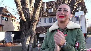 GERMAN SCOUT - FIT GERMAN FEMDOM TEEN KATHARINA PISS WHILE FUCK AT PICKUP SEX