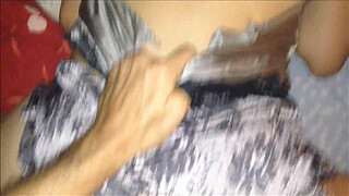 128 - French Slut Who Loves To Fuck While Playing With a Cock in her Satin Lingerie (French Amateur, DoggyStyle Fuck, Clothed Sex, Blowjob, Rimjob)