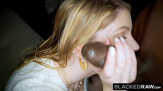BLACKEDRAW Blonde Babe Gets Dominated By Huge BBC