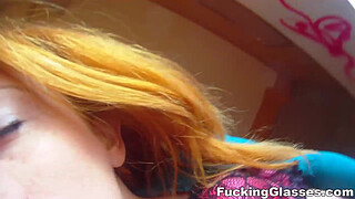 Fucking Glasses - Fucking a clueless redhead Renata teen-porn
