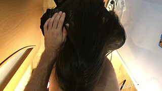 I Wanted to Wash my Panties but Suddenly got a Dick in my Ass