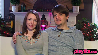 Young couple goes to a swinger party for the first time