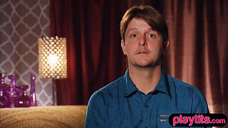 Young couple goes to a swinger party for the first time