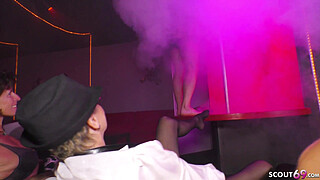 GERMAN BBW GRANNY SEDUCE y. STRIPPER TO FUCK HER