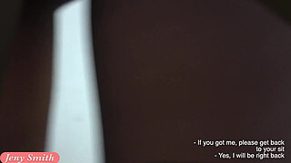 I've got a new job. Jeny Smith gets naked at her new job. Hidden cam prank