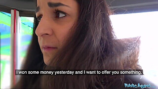 Public Agent Hot creampie climax after outdoor steamy sex session