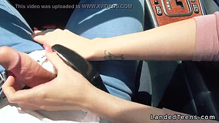 Amateur teen fucking pov outdoor by the road