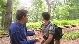 Margot, Anal Threesome in the Railway