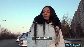 Public Agent Multiple orgasms as tight wet warm pussy drains agents balls