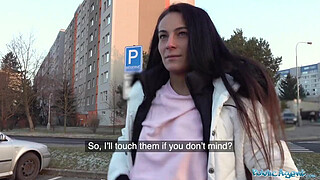 Public Agent Multiple orgasms as tight wet warm pussy drains agents balls