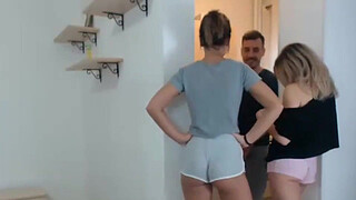 Hot babes distracting the plumber