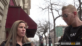 Gorgeous Tyra Moon gets a cumshot on her ass