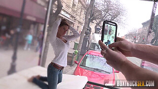 Gorgeous Tyra Moon gets a cumshot on her ass