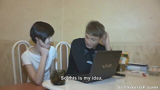 Girlfriend Geizer double-cumsprayed by a rich guy