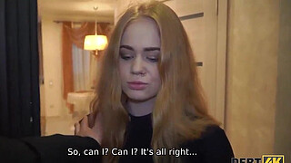 Debt4k. Sexy Rose Wild waitress returns money using her hot body