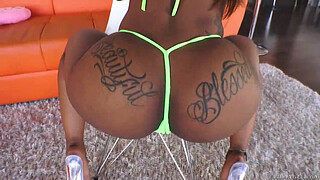 Amazing bubble butted black babe Sarah Banks