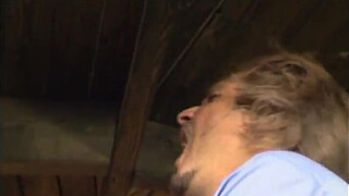 Outdoor sex in white stockings