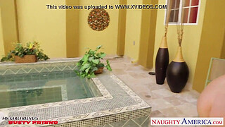 Busty brunette Sophie Dee suck and fuck cock