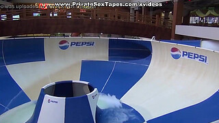 Sexy cutie hot couple porn scenes in the aqua park