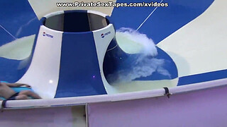 Sexy cutie hot couple porn scenes in the aqua park