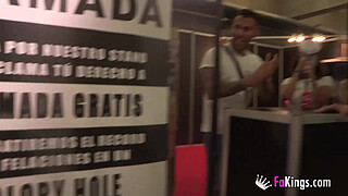 Skinny bitch Iris blows more than 50 stranger's dicks. THIS...IS...THE GREAT BLOWJOB!!!!