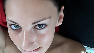 Brunette wild cat El Storm let stranger cum on her young tight pussy